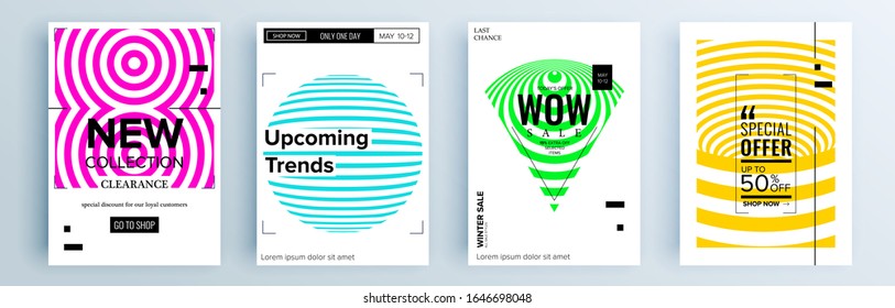 Diseño de cubiertas abstractas modernas y minimo. Fondo geométrico colorido, ilustración vectorial.