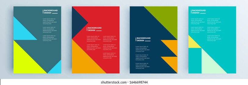 Modern abstract covers set, minimal covers design. Colorful geometric background, vector illustration.