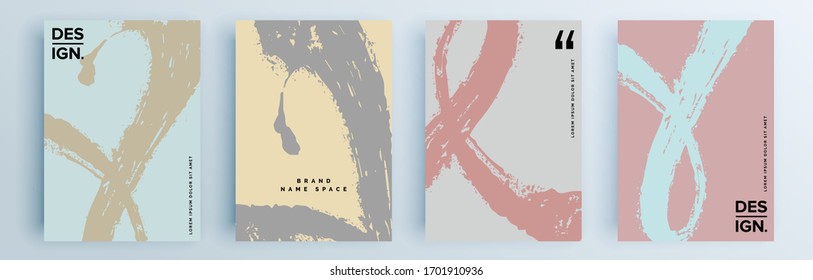 Modern abstract covers set, minimal covers design. Colorful geometric background, vector illustration.