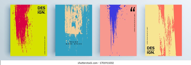 Diseño de cubiertas abstractas modernas y minimo. Fondo geométrico colorido, ilustración vectorial.