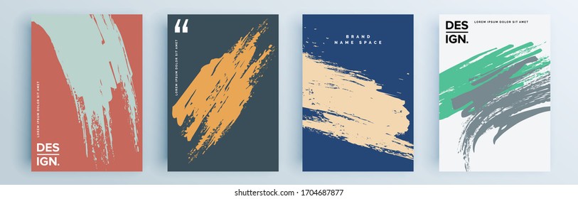 Modern abstract covers set, minimal covers design. Colorful geometric background, vector illustration.