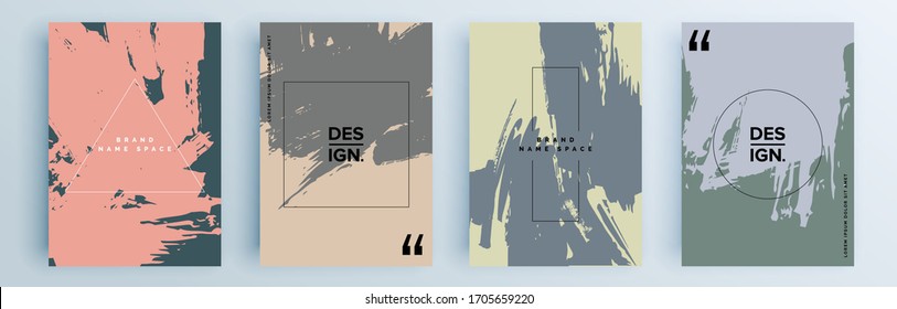 Diseño de cubiertas abstractas modernas y minimo. Fondo geométrico colorido, ilustración vectorial.
