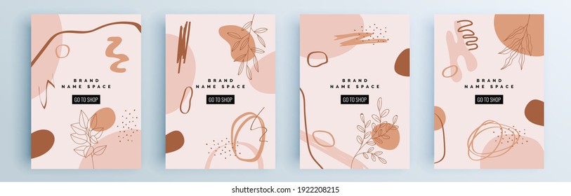 Modern abstract covers set, minimal covers design. Colorful geometric background, vector illustration.