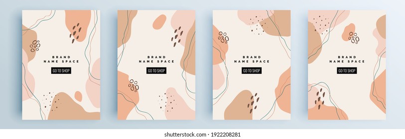 Modern abstract covers set, minimal covers design. Colorful geometric background, vector illustration.