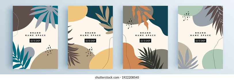 Modern abstract covers set, minimal covers design. Colorful geometric background, vector illustration.