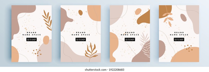 Modern abstract covers set, minimal covers design. Colorful geometric background, vector illustration.