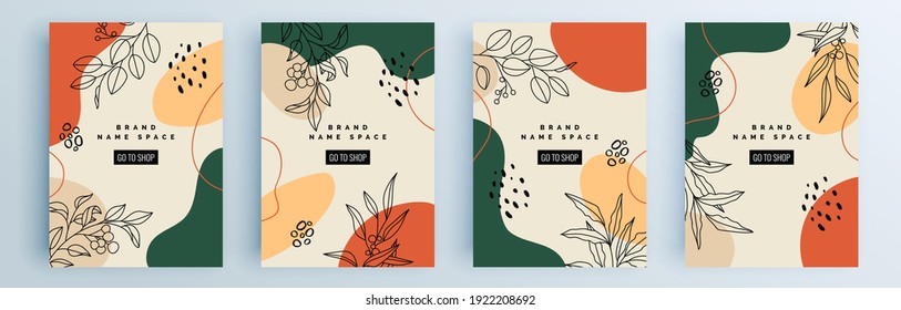 Modern abstract covers set, minimal covers design. Colorful geometric background, vector illustration.