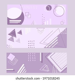 Modern abstract covers set, minimal covers design. Geometric background, Templates