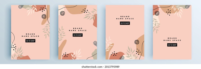 Modern abstract covers set, minimal covers design. Colorful geometric background, vector illustration.