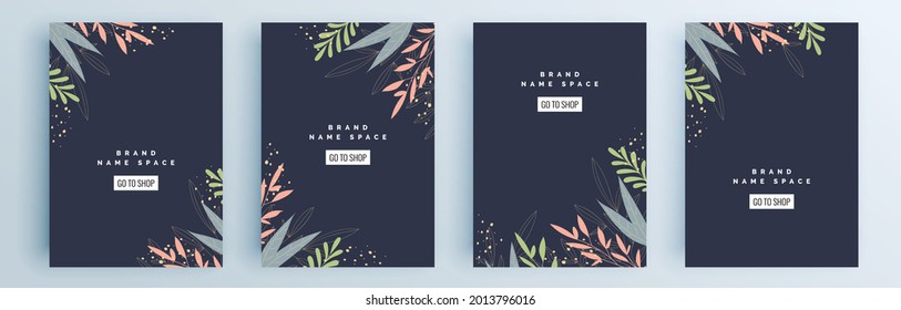 Modern abstract covers set, minimal covers design. Colorful geometric background, vector illustration.