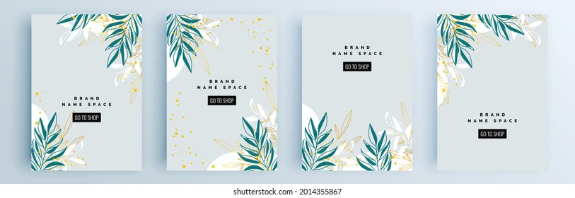 Modern abstract covers set, minimal covers design. Colorful geometric background, vector illustration.