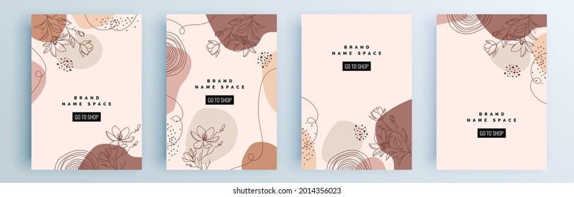Modern abstract covers set, minimal covers design. Colorful geometric background, vector illustration.