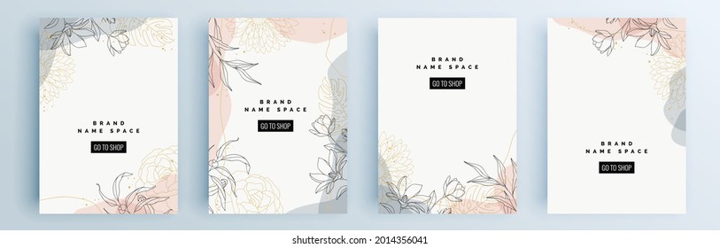 Modern abstract covers set, minimal covers design. Colorful geometric background, vector illustration.