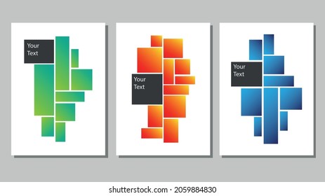 Modern abstract covers set, minimal covers design. Colorful geometric background, vector illustration. or Brochure ,Poster, Corporate Presentation, Portfolio, Flyer, layout

