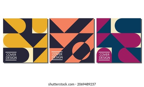 Modern abstract covers set, minimal covers design. Colorful geometric background, vector illustration. or Brochure ,Poster, Corporate Presentation, Portfolio, Flyer, layout
