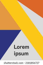 Modern abstract covers set, minimal covers design. Colorful geometric background, vector illustration.