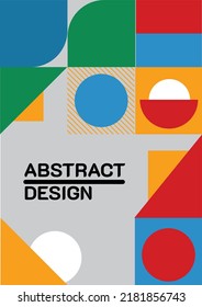Modern abstract covers set, minimal covers design. Colorful geometric background, vector illustration.