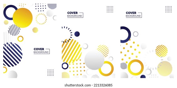 Modern abstract covers set. minimal covers design. Colorful geometric background. vector illustration.