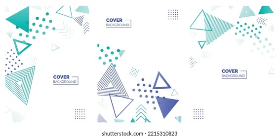 Modern abstract covers set. minimal covers design. Colorful geometric background. vector illustration.