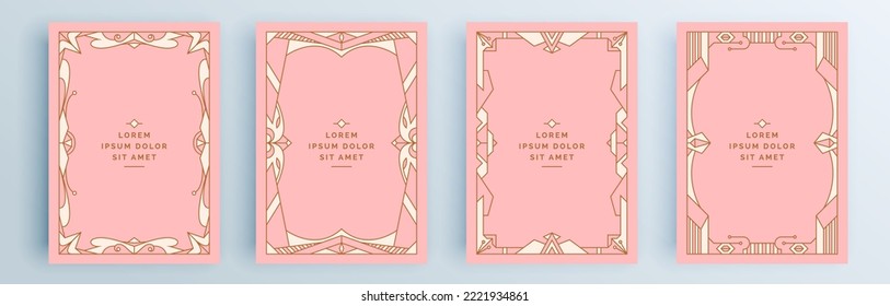 Modern abstract covers set, minimal covers design. Colorful geometric background, vector illustration.