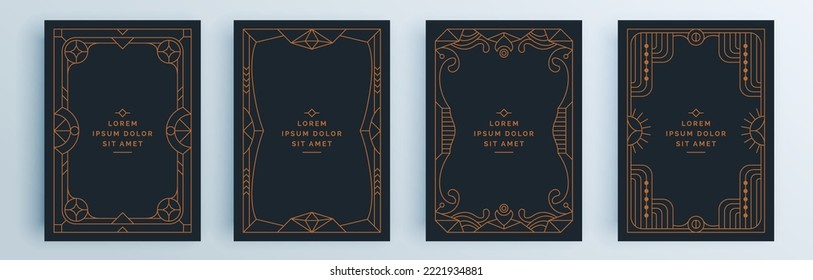 Modern abstract covers set, minimal covers design. Colorful geometric background, vector illustration.