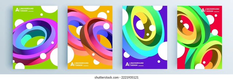 Modern abstract covers set, minimal covers design. Colorful geometric background, vector illustration.