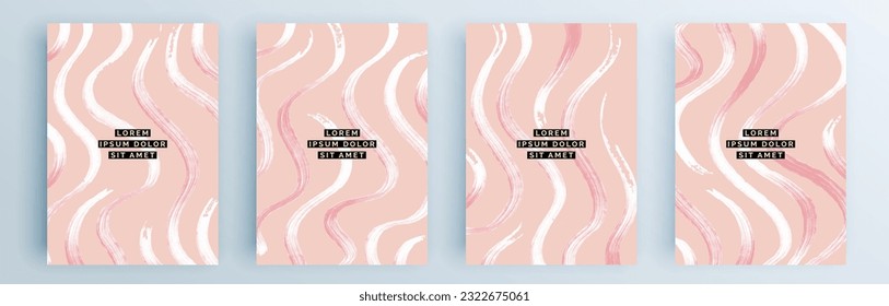 Modern abstract covers set, minimal covers design. Colorful geometric background, vector illustration.