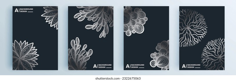 Modern abstract covers set, minimal covers design. Colorful geometric background, vector illustration.