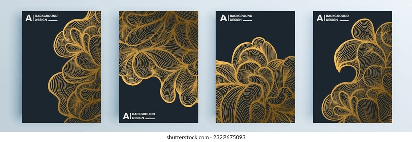 Montaje de cubiertas abstractas modernas, diseño mínimo de cubiertas. Fondo geométrico colorido, ilustración vectorial.