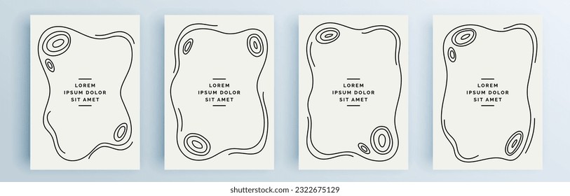 Modern abstract covers set, minimal covers design. Colorful geometric background, vector illustration.