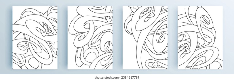 Modern abstract covers set, minimal covers design. Colorful geometric background, vector illustration.