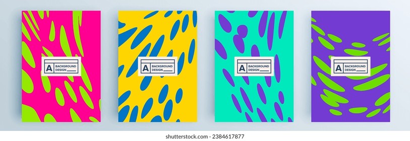 Modern abstract covers set, minimal covers design. Colorful geometric background, vector illustration.