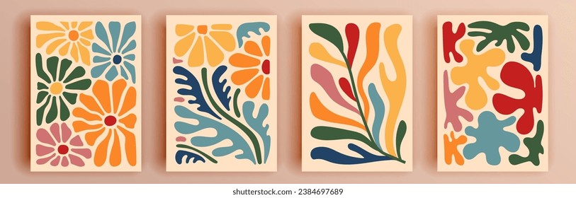 Modern abstract covers set, minimal covers design. Colorful geometric background, vector illustration.