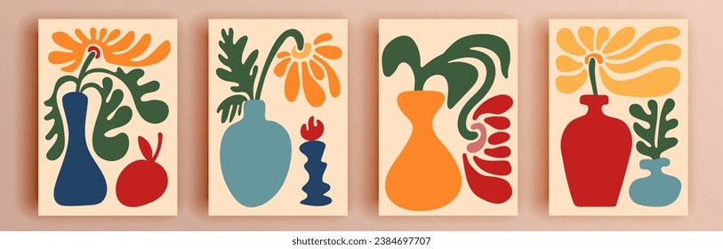 Modern abstract covers set, minimal covers design. Colorful geometric background, vector illustration.