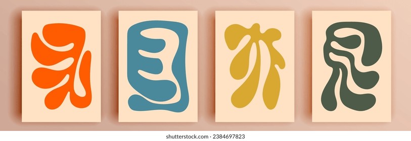 Modern abstract covers set, minimal covers design. Colorful geometric background, vector illustration.