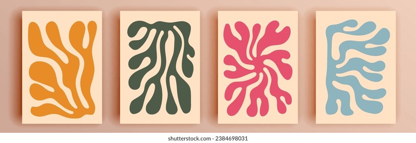 Modern abstract covers set, minimal covers design. Colorful geometric background, vector illustration.