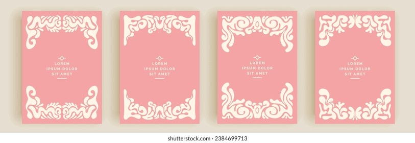 Modern abstract covers set, minimal covers design. Colorful geometric background, vector illustration.