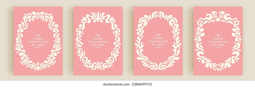 Modern abstract covers set, minimal covers design. Colorful geometric background, vector illustration.