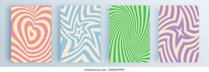 Modern abstract covers set, minimal covers design. Colorful geometric background, vector illustration.