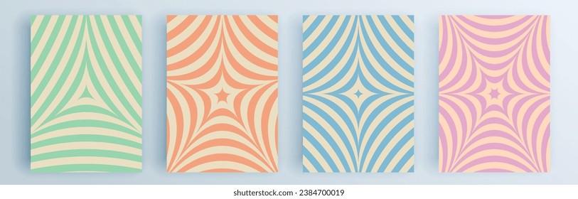 Modern abstract covers set, minimal covers design. Colorful geometric background, vector illustration.