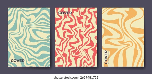 Modern abstract covers set, minimal covers design. Colorful geometric background, vector illustration.