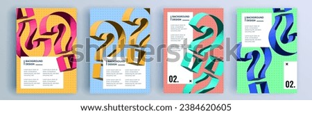 Modern abstract covers set, minimal covers design. Colorful geometric background, vector illustration.