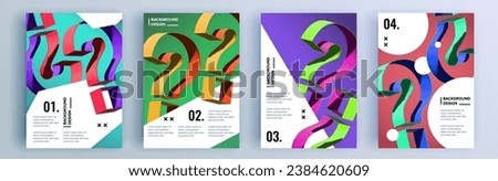 Modern abstract covers set, minimal covers design. Colorful geometric background, vector illustration.