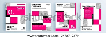 Modern abstract covers set, minimal covers design. Colorful geometric background, vector illustration.

