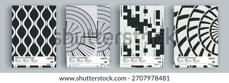 Modern abstract covers set, minimal covers design. Colorful geometric background, vector illustration.

