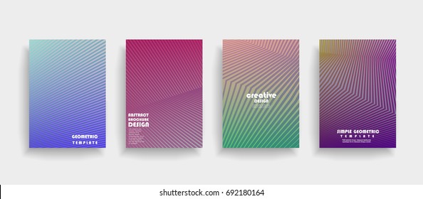 Modern abstract covers set. Abstract shapes composition. Futuristic minimal design. Eps10