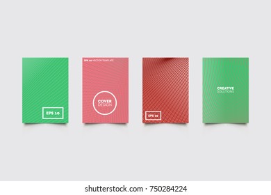 Modern abstract covers set. Abstract shapes composition. Futuristic minimal design.