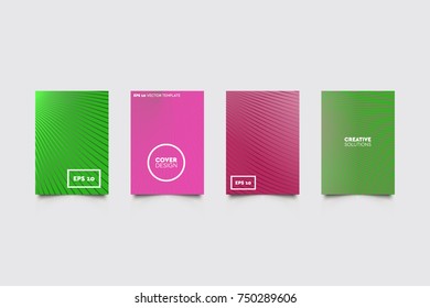 Modern abstract covers set. Abstract shapes composition. Futuristic minimal design.