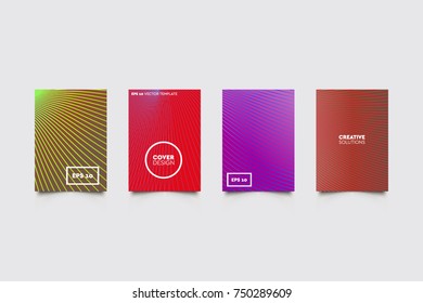 Modern abstract covers set. Abstract shapes composition. Futuristic minimal design.