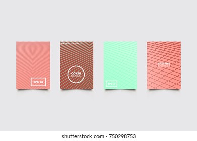 Modern abstract covers set. Abstract shapes composition. Futuristic minimal design.